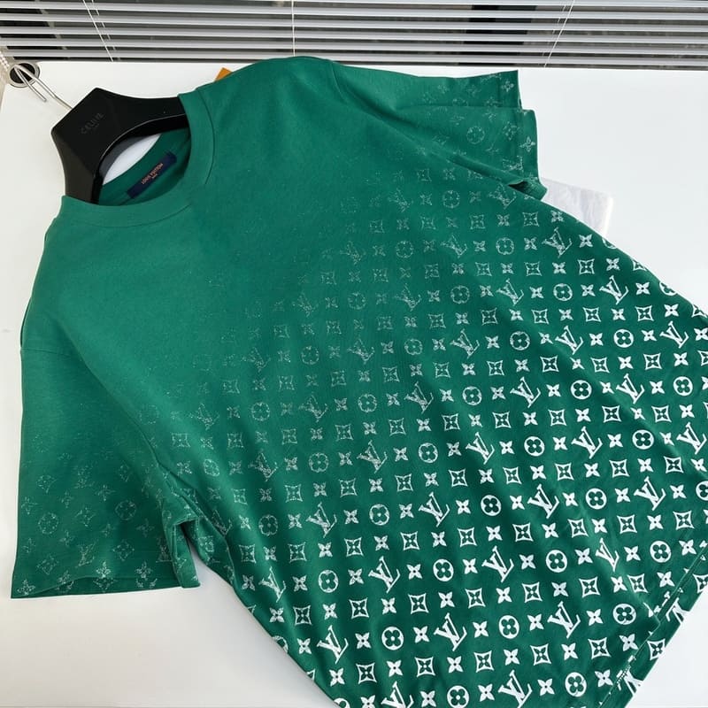 Camiseta Louis Vuitton LVSE Monogram Gradient Green