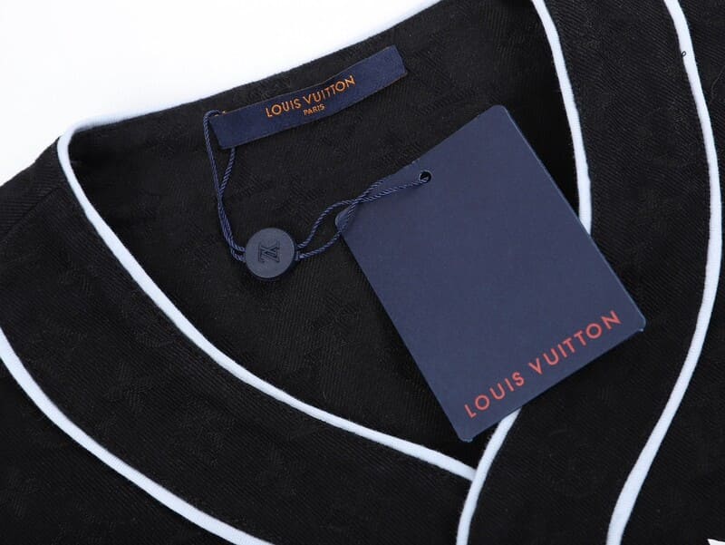 Camiseta Louis Vuitton Black Monogram Baseball