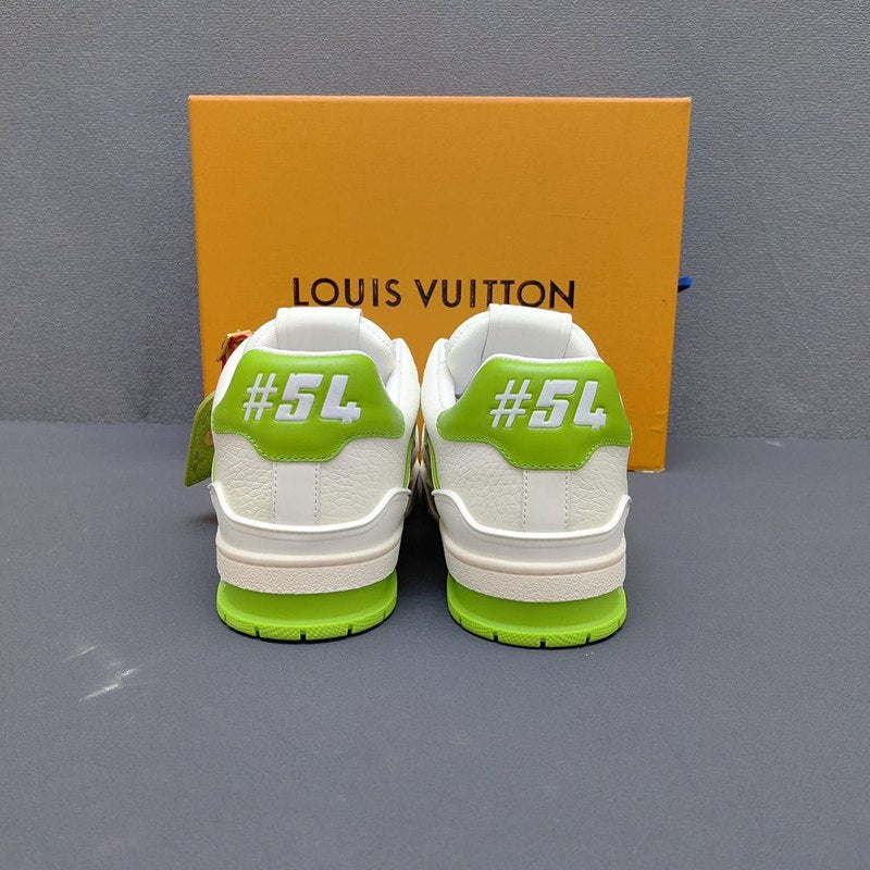 Louis Vuitton LV Trainer White Green