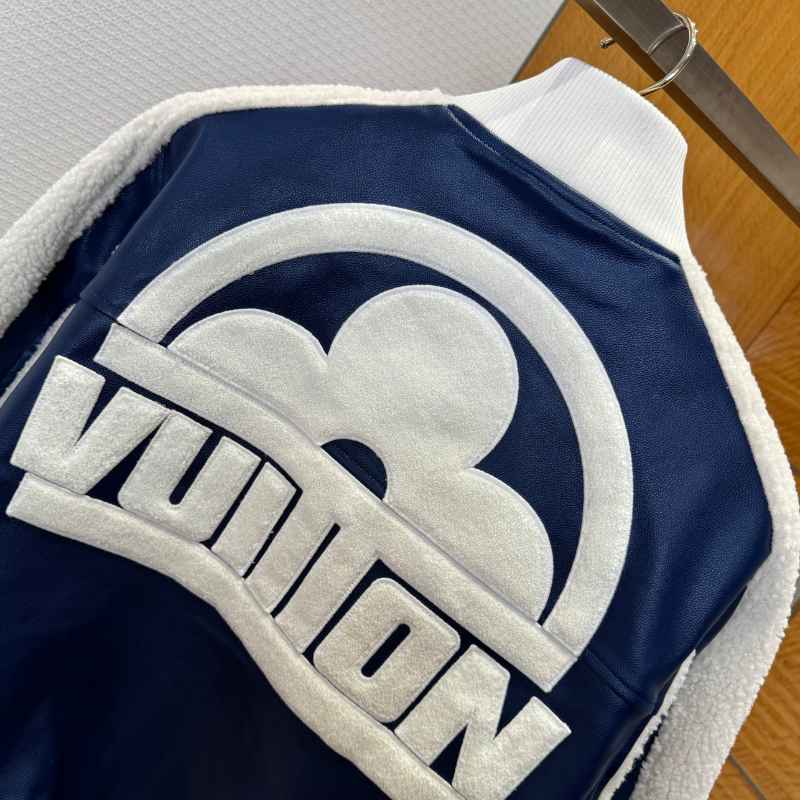 Jaqueta Louis Vuitton Leather Mix Teddy