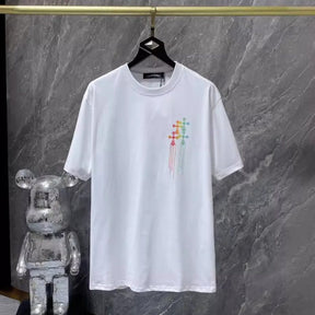 Pronta Entrega - Camiseta Chrome Hearts Cross Multicolours Branca