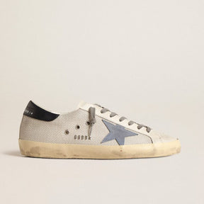 Golden Goose Super-Star light silver Blue