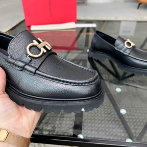 Mocassim Ferragamo Leather Black