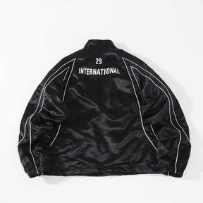 Jaqueta Supreme Satin Piping Pullover Black