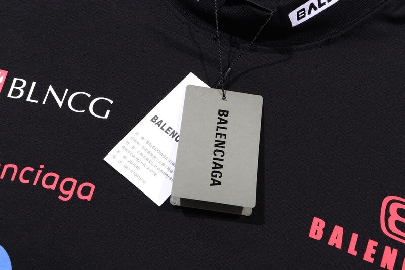 Camiseta Balenciaga Top League T-shirt Oversized Black