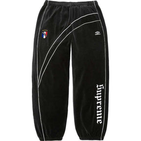 Conjunto Supreme x Umbro Velour Track Black