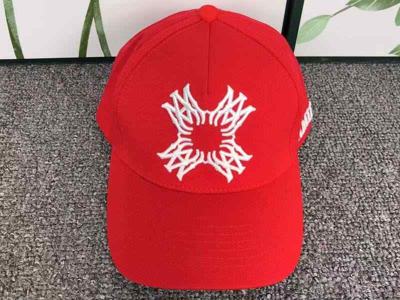 Boné Amiri MA Quad Canvas Vermelho