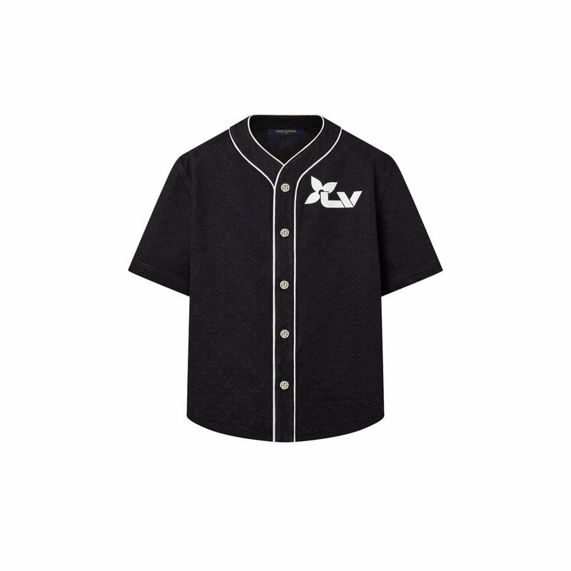 Camiseta Louis Vuitton Black Monogram Baseball