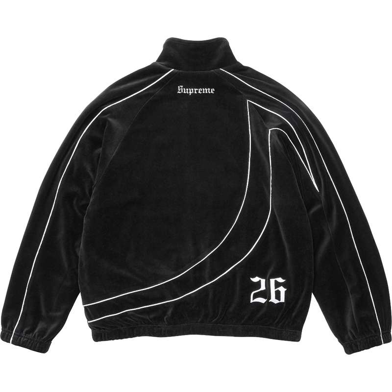 Conjunto Supreme x Umbro Velour Track Black