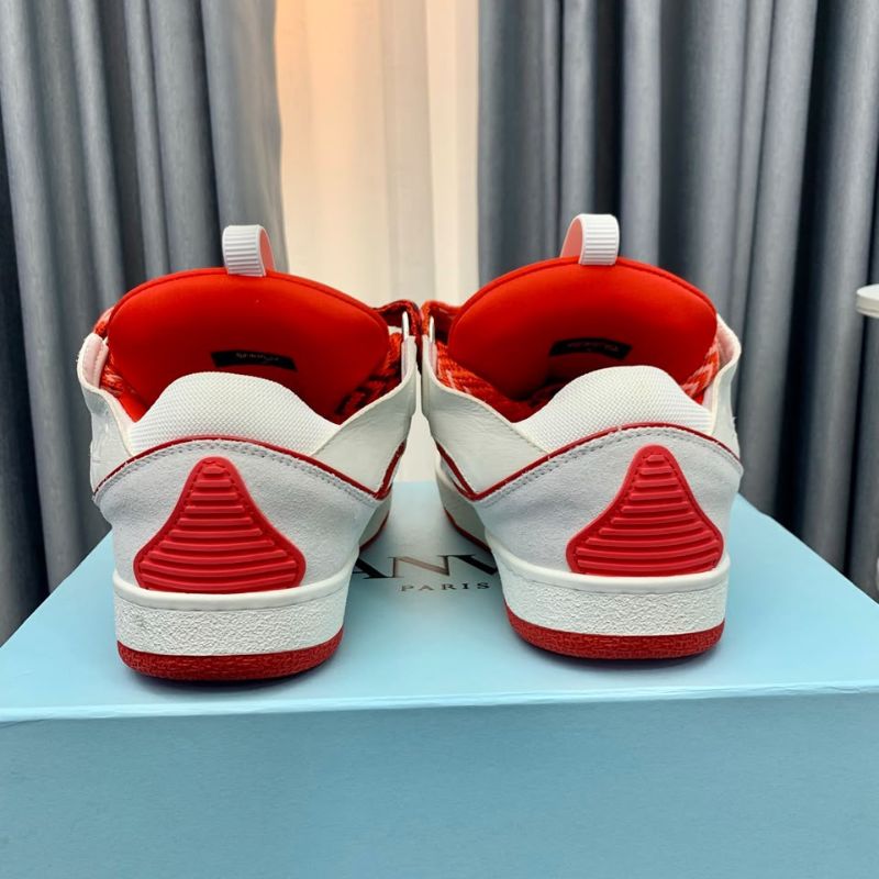 Lanvin Curb White Red
