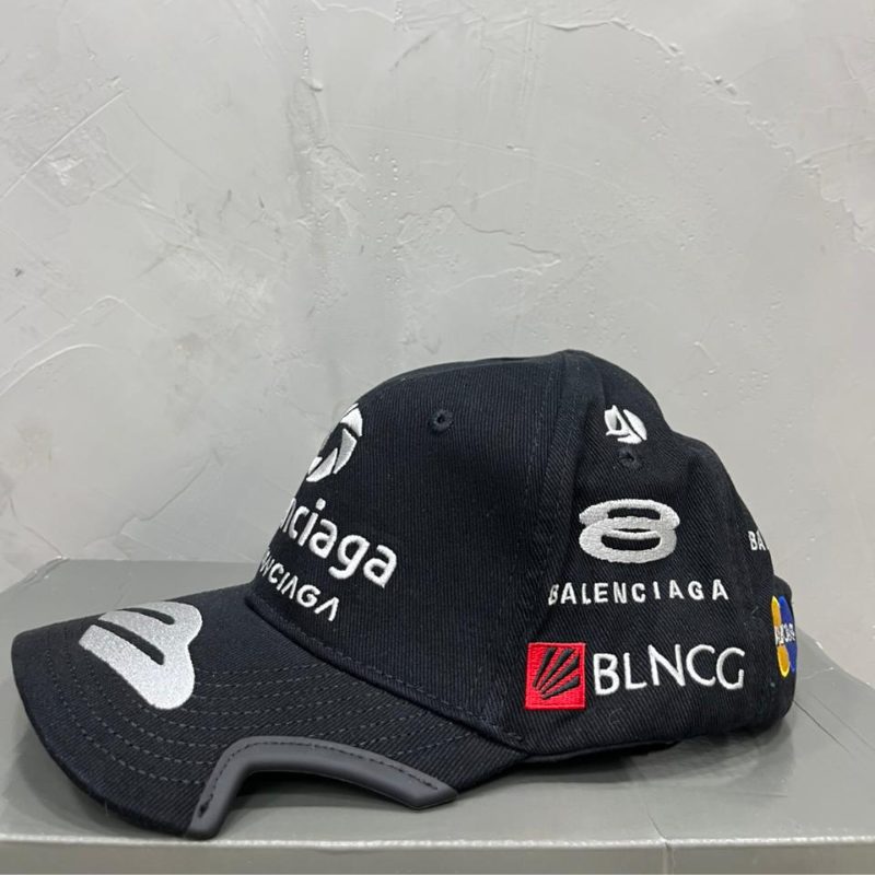 Pronta Entrega - Boné Balenciaga Racer Cotton Drill Black
