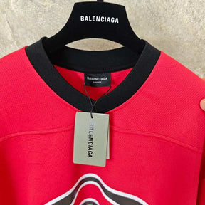 Camiseta Balenciaga American Football Logo print Red