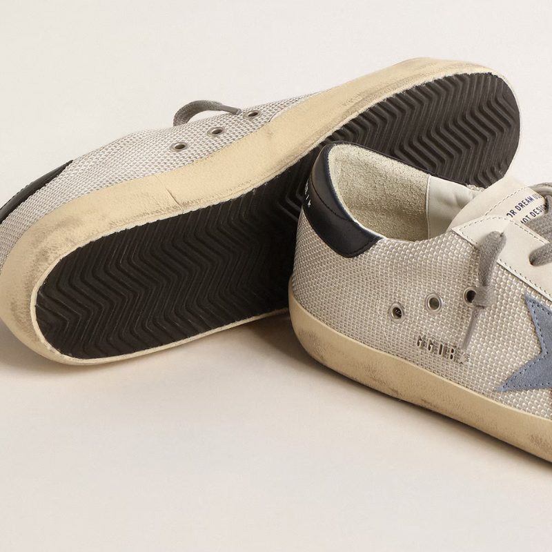 Golden Goose Super-Star light silver Blue