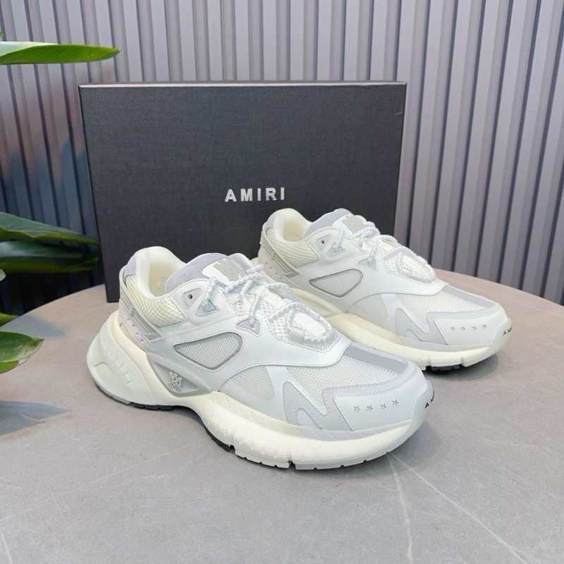 Amiri MA Runner White Silver