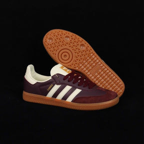 Adidas Samba OG Maroon Gold Metallic