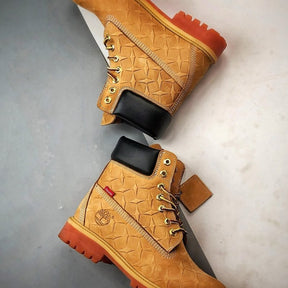 Bota Timberland x Supreme Diamond Plate 6" Premium Waterproof Wheat