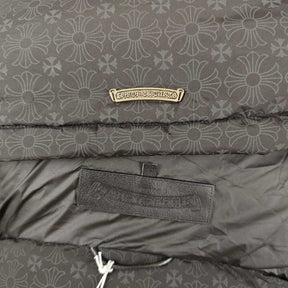 Jaqueta Chrome Hearts Monogram Print Puffer Black