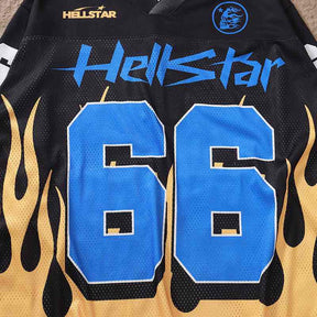 Camisa Hellstar Jersey Long Yellow Flame