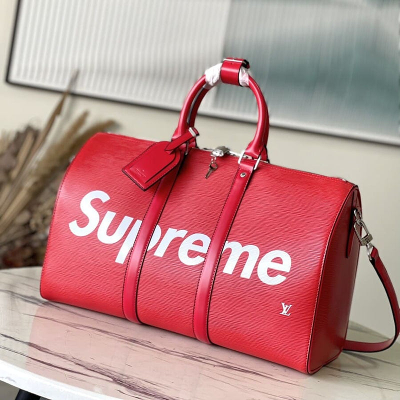 Bolsa Louis Vuitton x Supreme Keepall Bandouliere