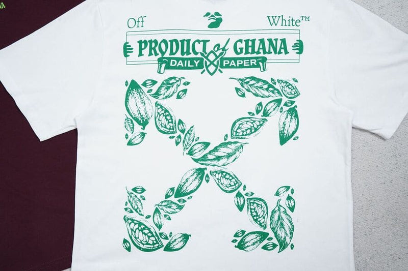Camiseta Off-White x Daily Paper x Surf Ghana White