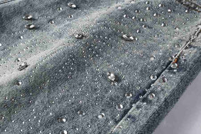 Bermuda Purple Brand Jeans Retro Crystal Denim