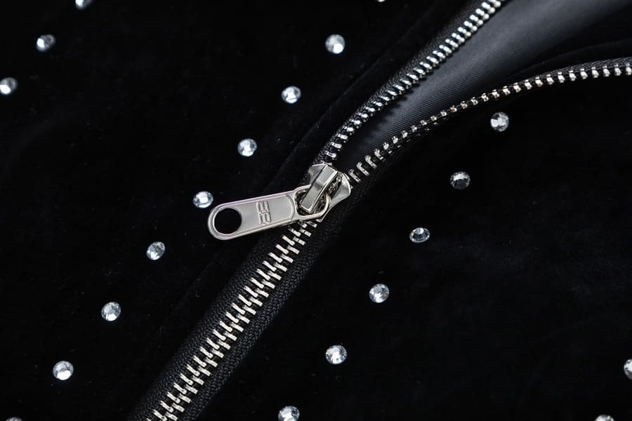 Jaqueta Balenciaga Silver Studs Preta