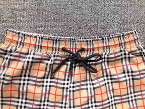 Short Burberry Check Drawcord Swim