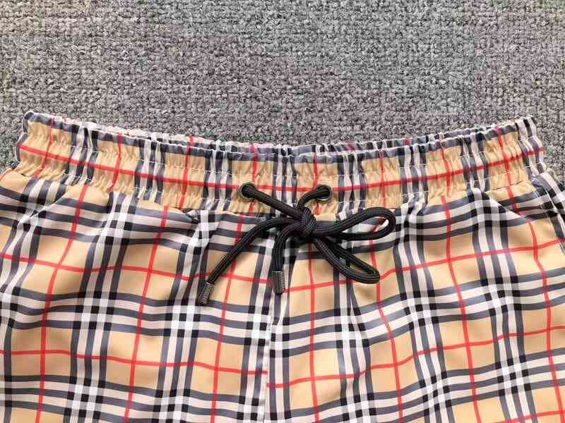 Short Burberry Check Drawcord Swim
