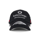 Pronta Entrega - Boné Balenciaga Racer Cotton Drill Black