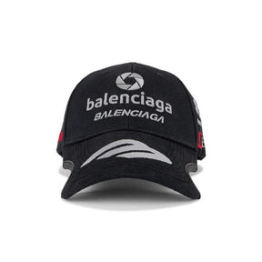 Pronta Entrega - Boné Balenciaga Racer Cotton Drill Black