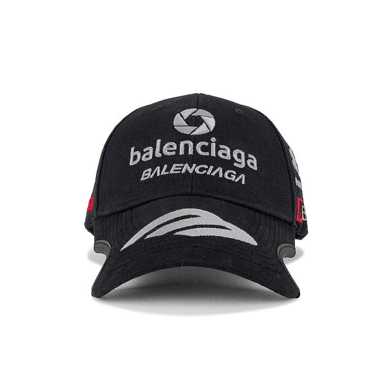 Pronta Entrega - Boné Balenciaga Racer Cotton Drill Black