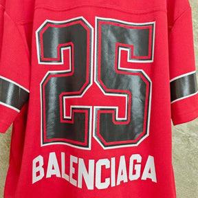 Camiseta Balenciaga American Football Logo print Red