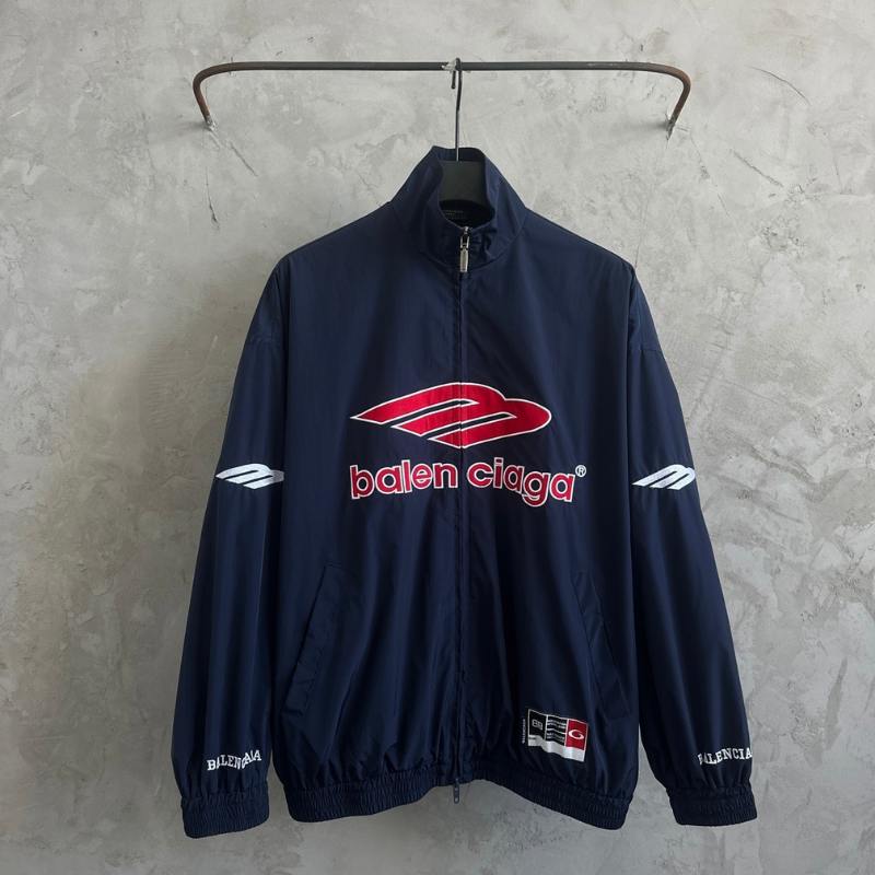 Jaqueta Balenciaga 3B Football Logo Track Azul