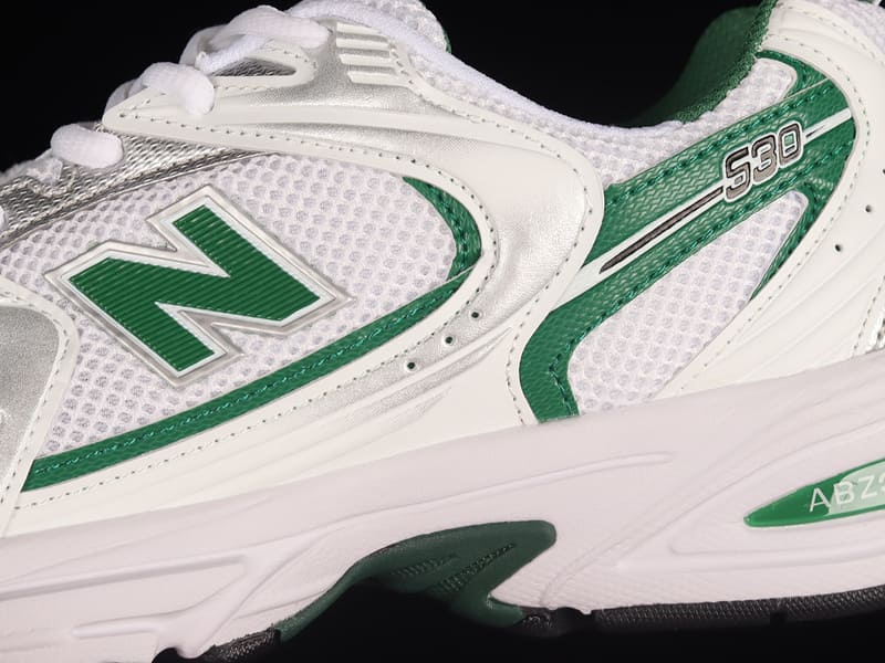 New Balance 530 White Nightwatch Green