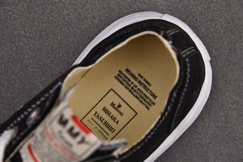 Maison Mihara Yasuhiro Peterson OG Sole Canvas Low Black