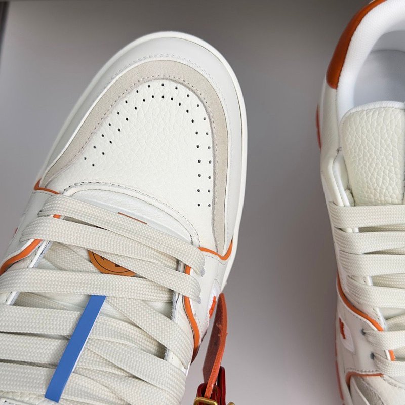 Louis Vuitton LV Trainer White Orange