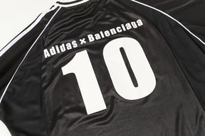 Camisa Balenciaga x Adidas Athletic Jersey Preta