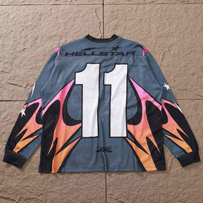 Camisa Hellstar Jersey Long Grey