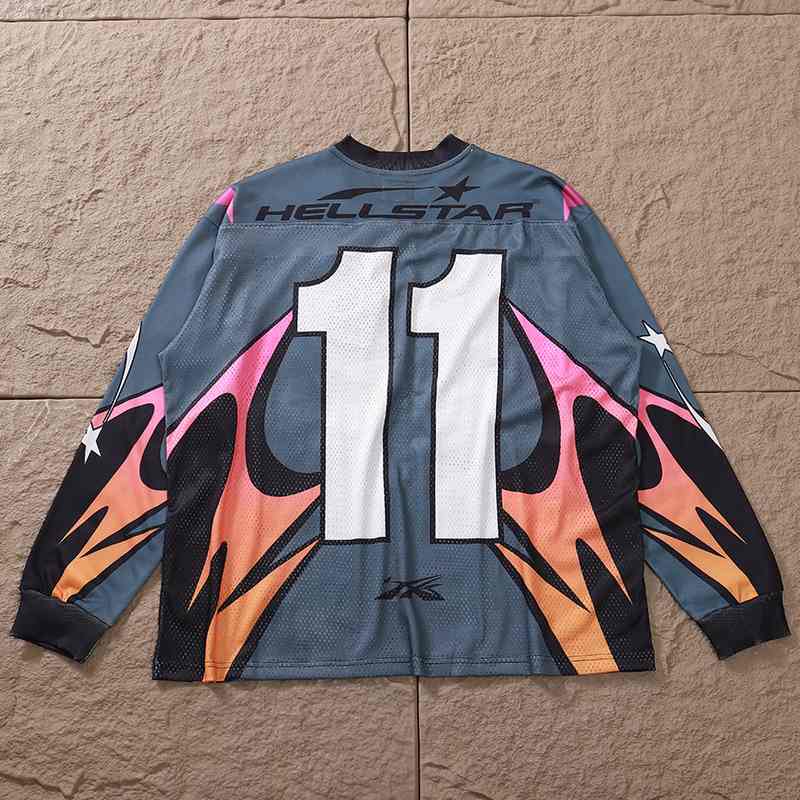 Camisa Hellstar Jersey Long Grey