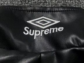 Jaqueta Supreme x Umbro Leather Track Black