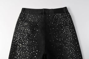 Bermuda Purple Brand Jeans Diamonds Black