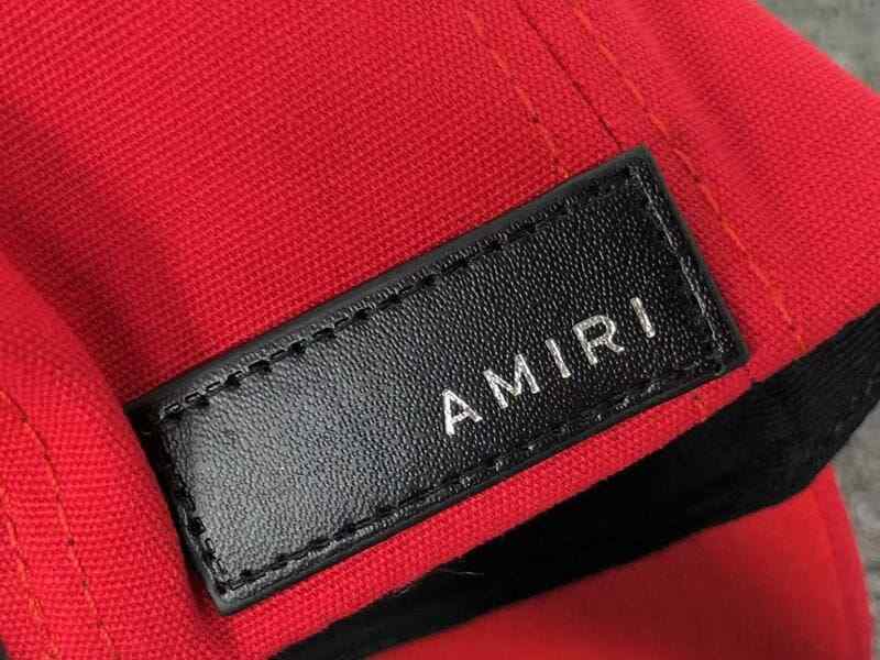 Boné Amiri MA Quad Canvas Vermelho