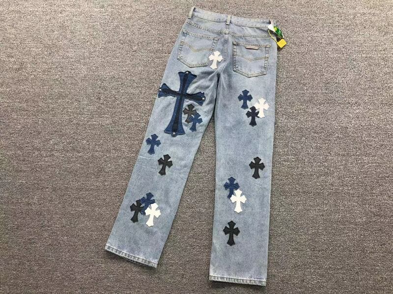 Calça Chrome Hearts Jeans Cross