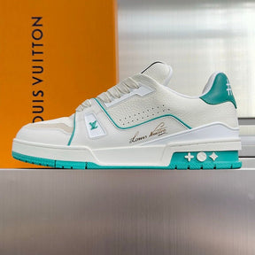 Louis Vuitton LV Trainer White Blue