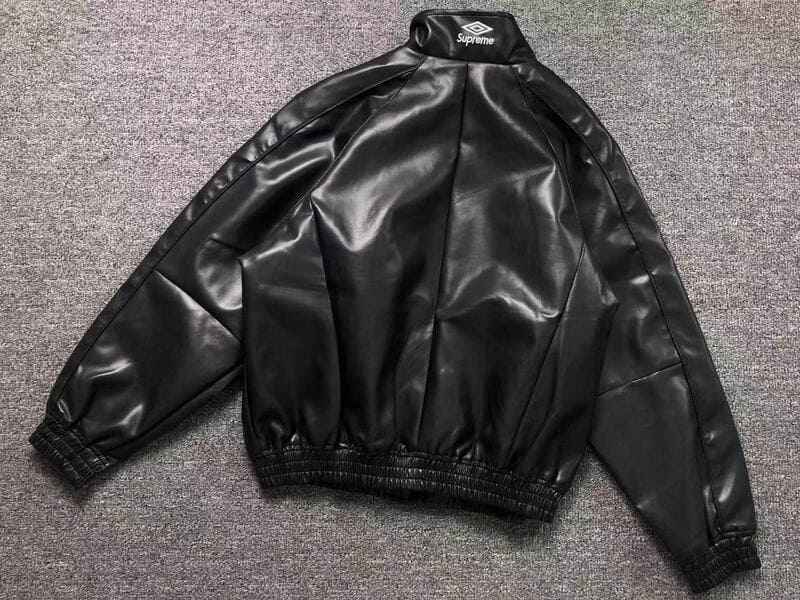 Jaqueta Supreme x Umbro Leather Track Black