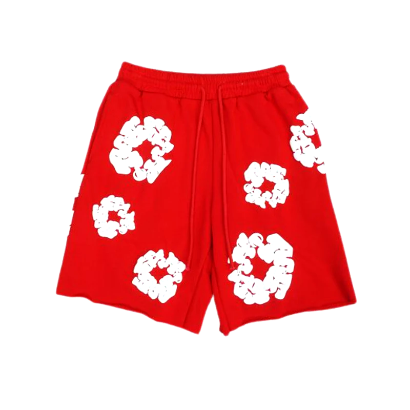 Shorts Denim Tears The Cotton Wreath Red