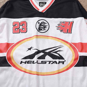 Camisa Hellstar Jersey Long White/Red