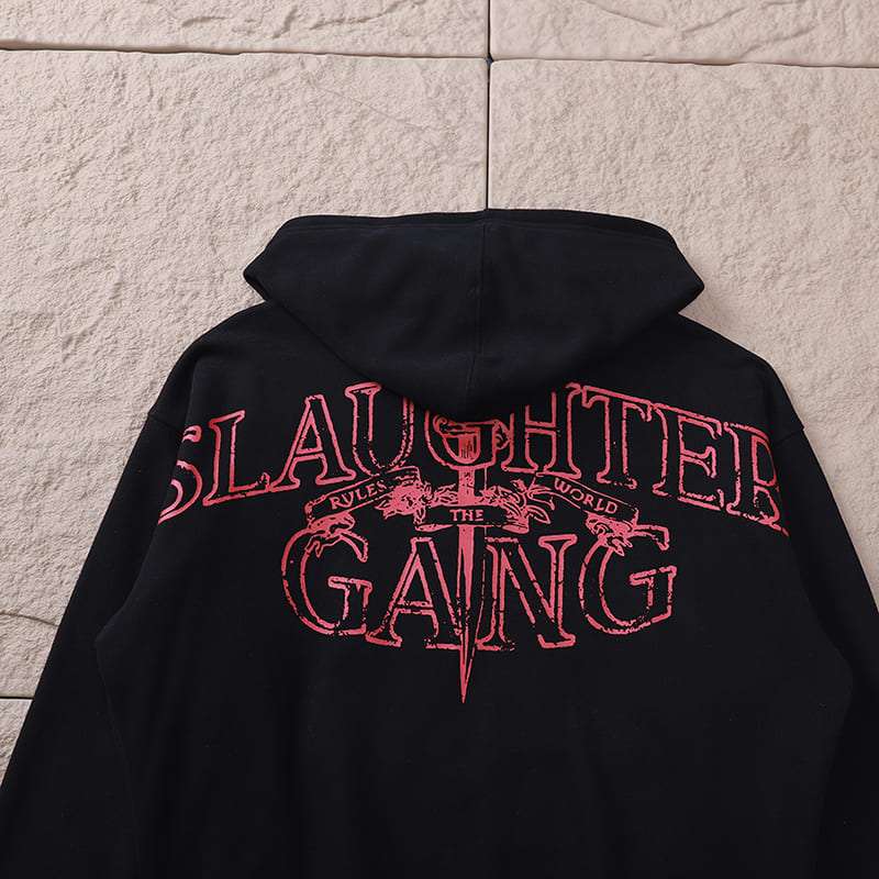 Moletom Corteiz x 21 Savage Slaughter Gang Preto