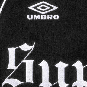 Conjunto Supreme x Umbro Velour Track Black
