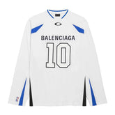 Camisa Balenciaga x NBA Oversized Jersey White
